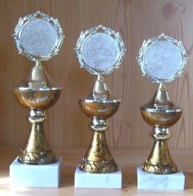 3 Pokale curry 21,5 bis 24,5cm #1928