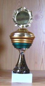 Pokal ca. 27cm Deckel fest #1914