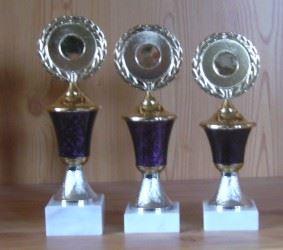 3 Pokale Deckel fest 20 bis 22 cm #155