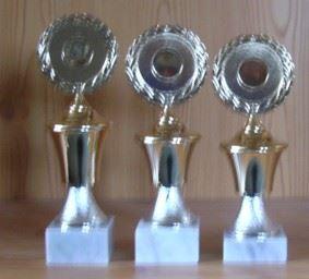 3 Pokale Kunststoff Deckel fest 19 bis 21cm #157