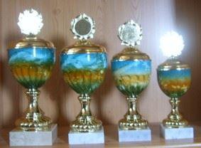 Pokale Kelch bunt 4 Größen 31 bis 40 cm #91