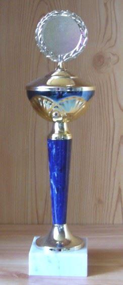 Pokal gold-blau 34cm #167