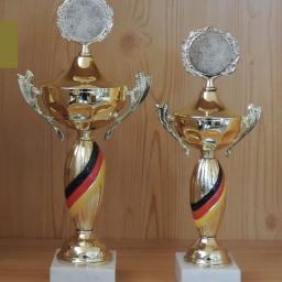 Henkel Pokal gold + Deutschlandfarbe 34/30cm #131