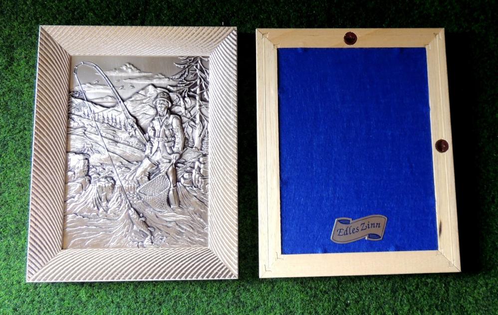 Zinnrelief Angeln