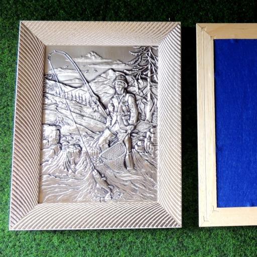 Zinnrelief Angeln