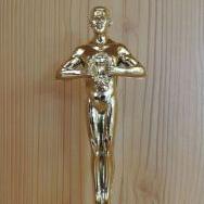 Siegerfigur aus Kunststoff auf Marmor 14,5 cm SP1