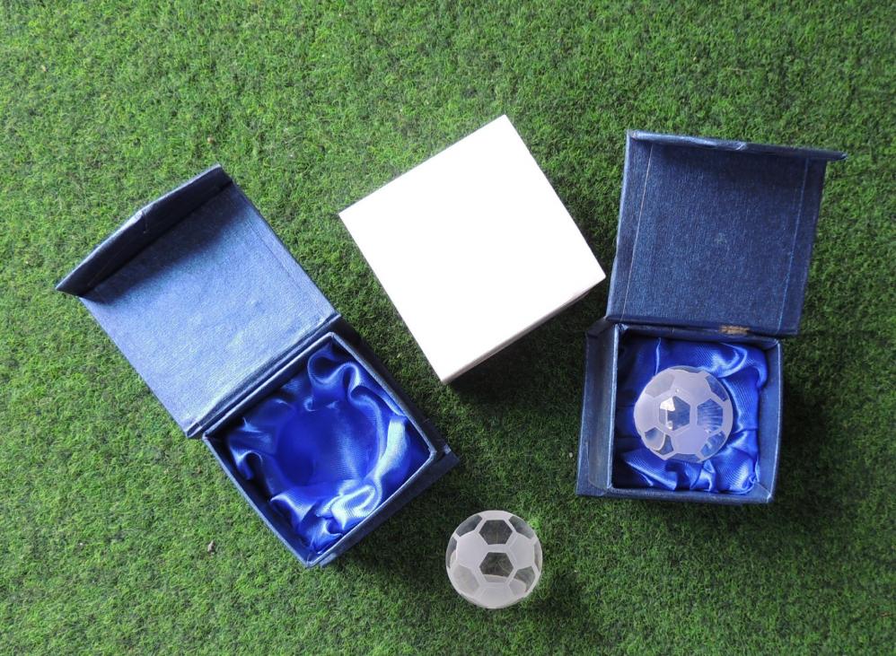 Fußball Noblesse Glas Ball im Karton 4cm #8