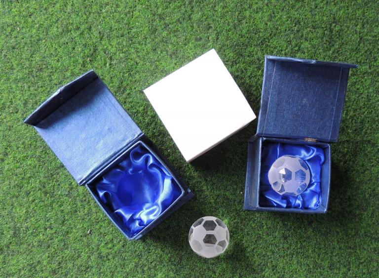 Fußball Noblesse Glas Ball im Karton 4cm #8