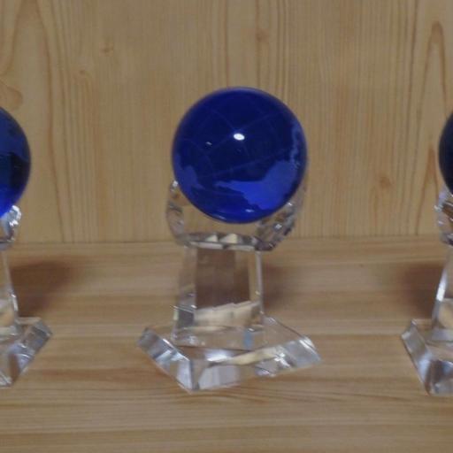 Glashand WK blau