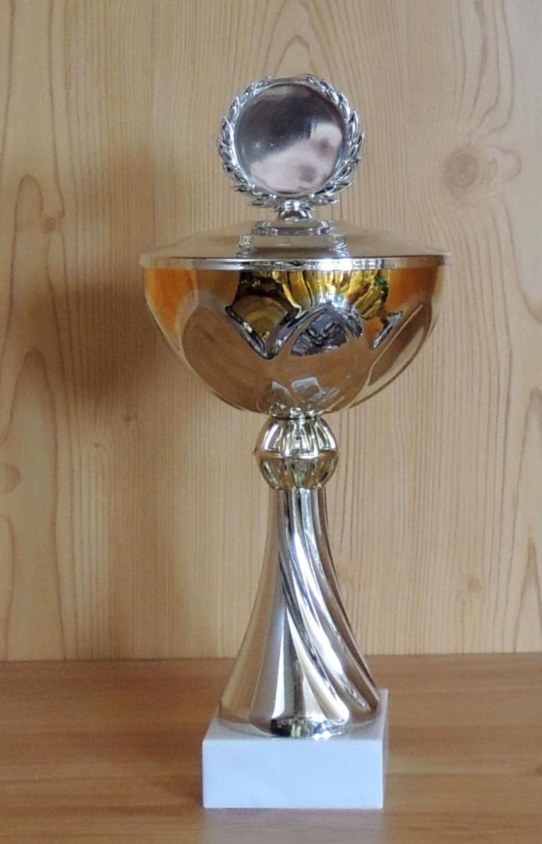 Pokal gold-siber 32cm #E 131