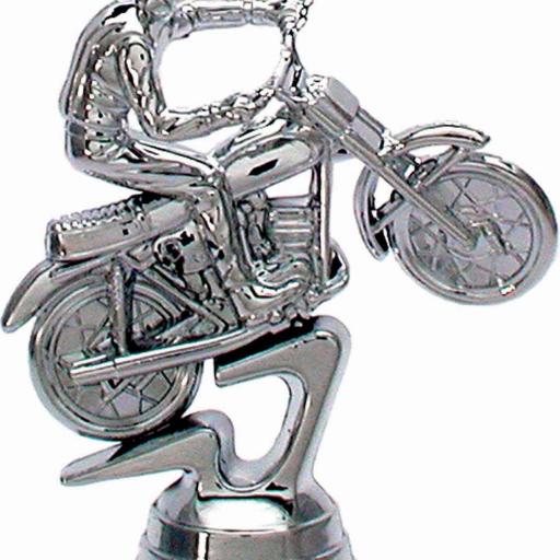 Motorrad silber