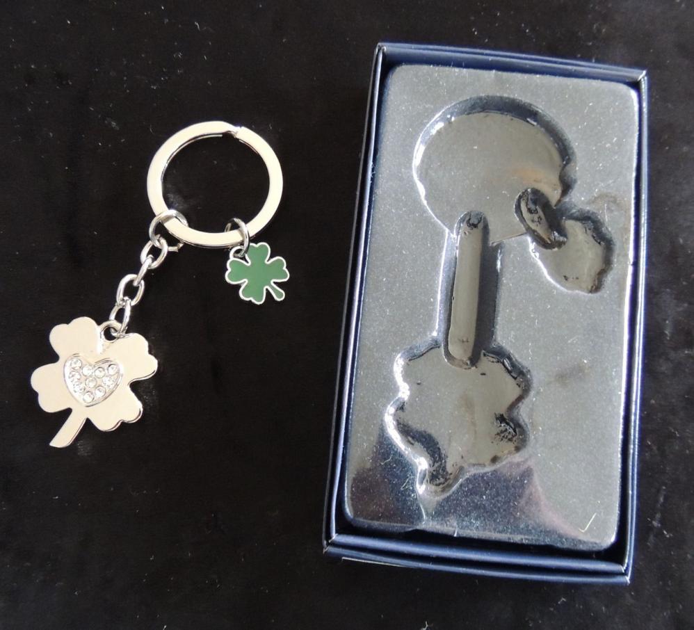 Schlüsselanhänger Kleeblatt