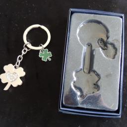 Schlüsselanhänger Kleeblatt